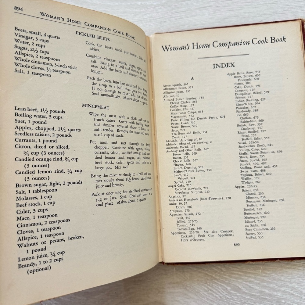 Vintage “Woman’s Home Companion Cookbook” 1946 - Over 900 Recipes Post WWII - Picture 11 of 14